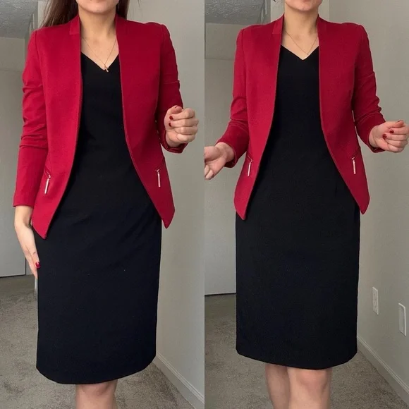 CARMEN Marc Valvo, Red Bussines Casual Jacket - Picture 4 of 10
